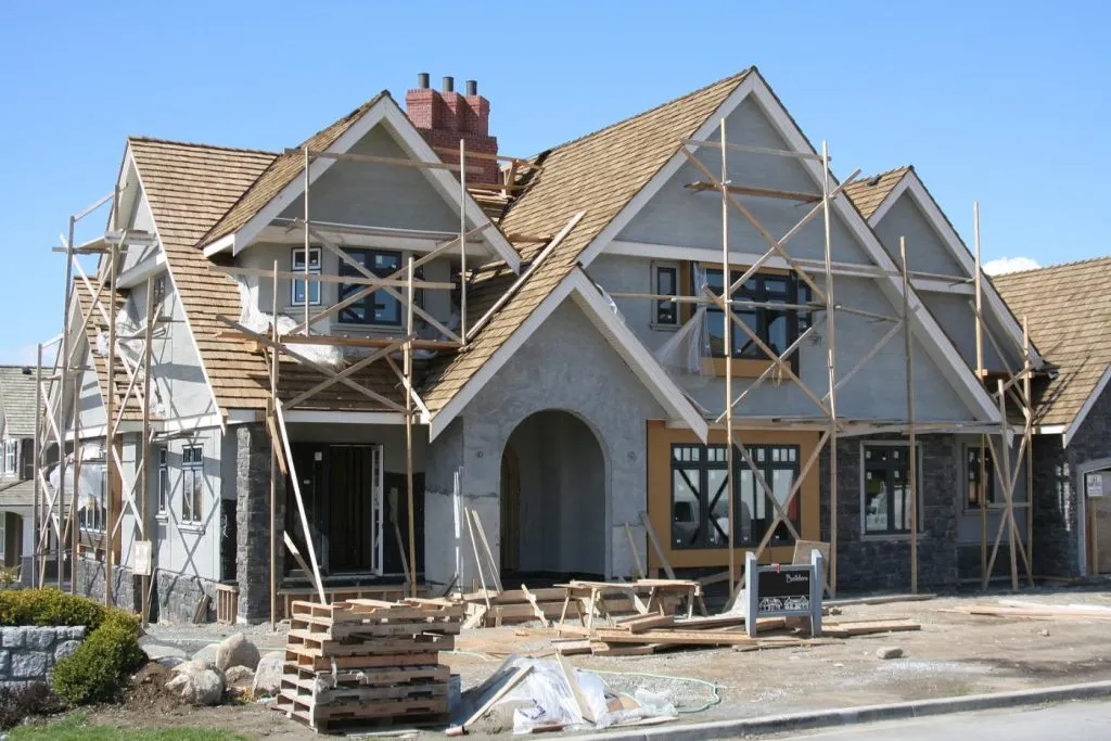 Restoration services A house is undergoing restoration by restoration services providers