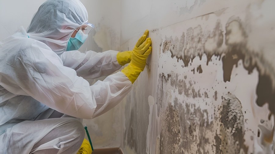 Professional Mold Restoration Services removing mold from walls